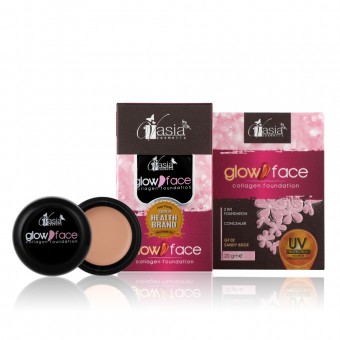 Glow Face Collagen Foundation - GF02 Sandy Beige